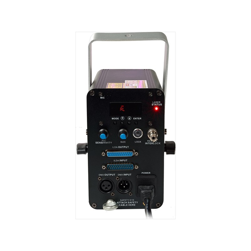 Laser Rose DMX - 1000mW branchement connectique