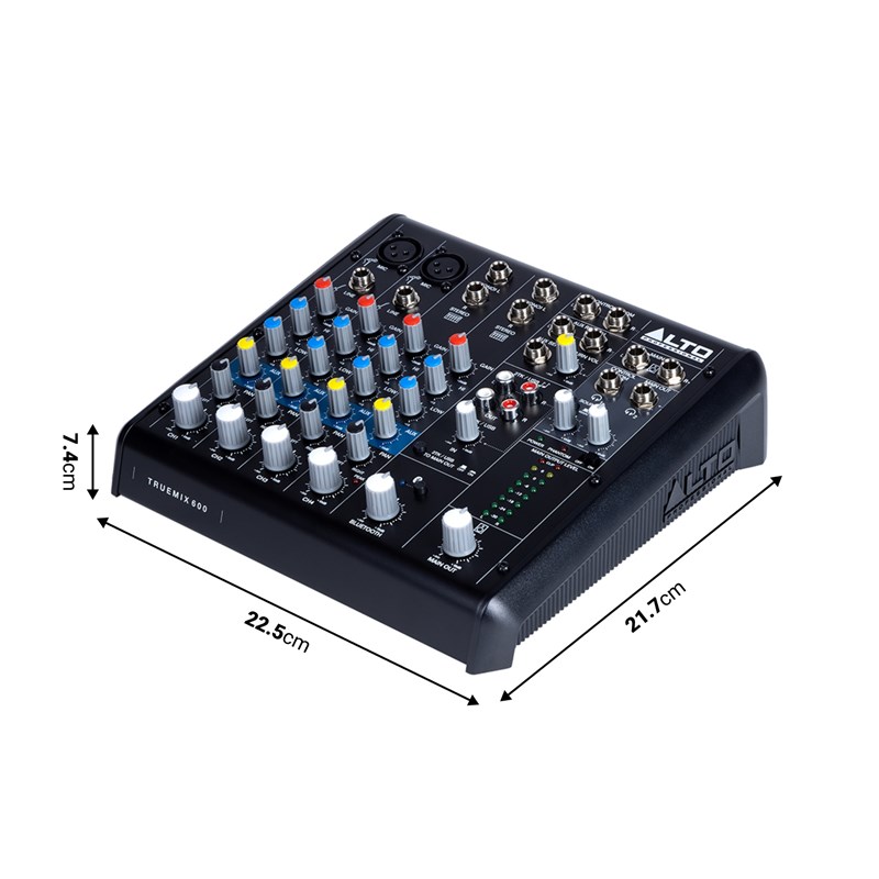 Table de mixage analogique 6 canaux - USB BT dimensions