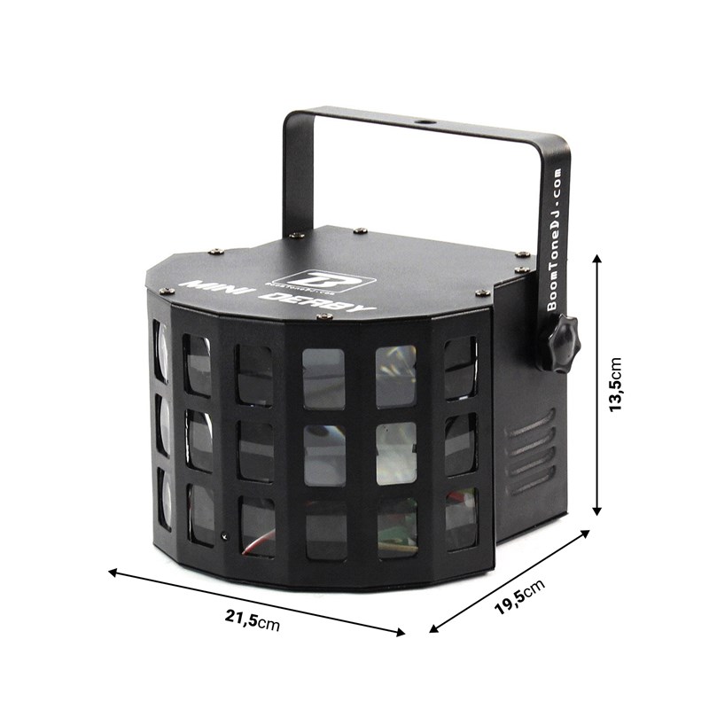 Jeu de lumière à LED Derby compact - 4 x 5W - DMX lumineux