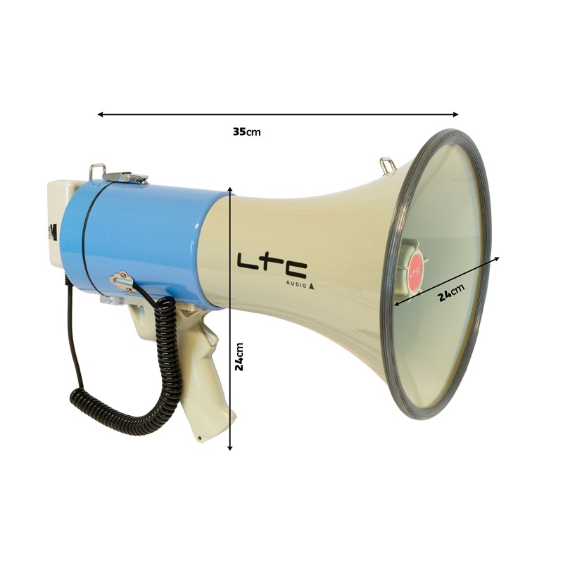 Megaphone 60W LTC MEGA60USB avec USB/SD annonce