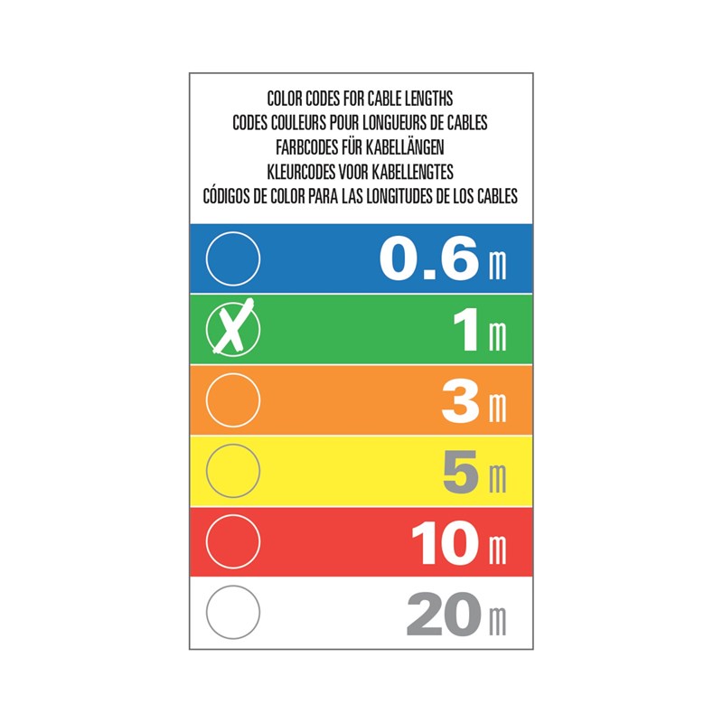Câble DMX Mâle /Femelle 1m
