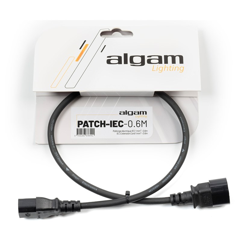 Rallonge d'alimentation IEC - IEC - 0,6 m