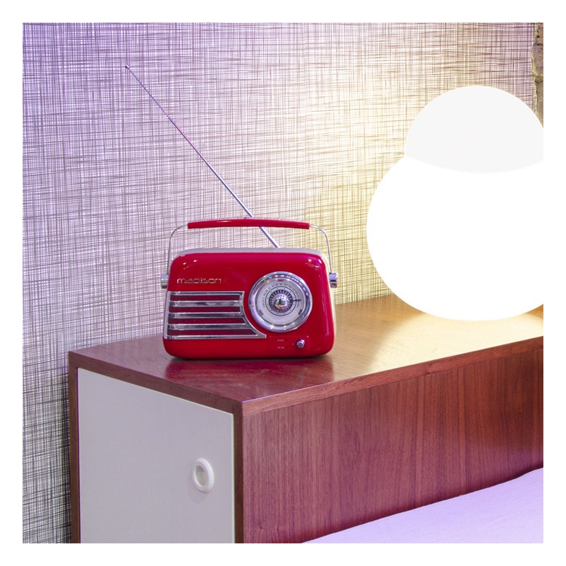 Radio vintage sur batterie - BT, USB & FM