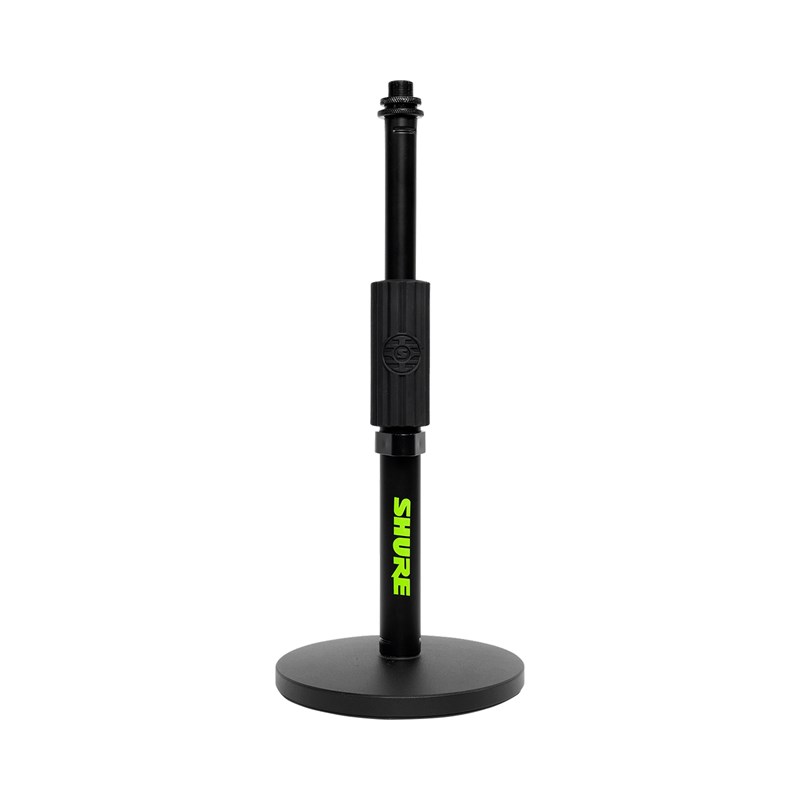 Pied de micro réglable noir - Base ronde studio