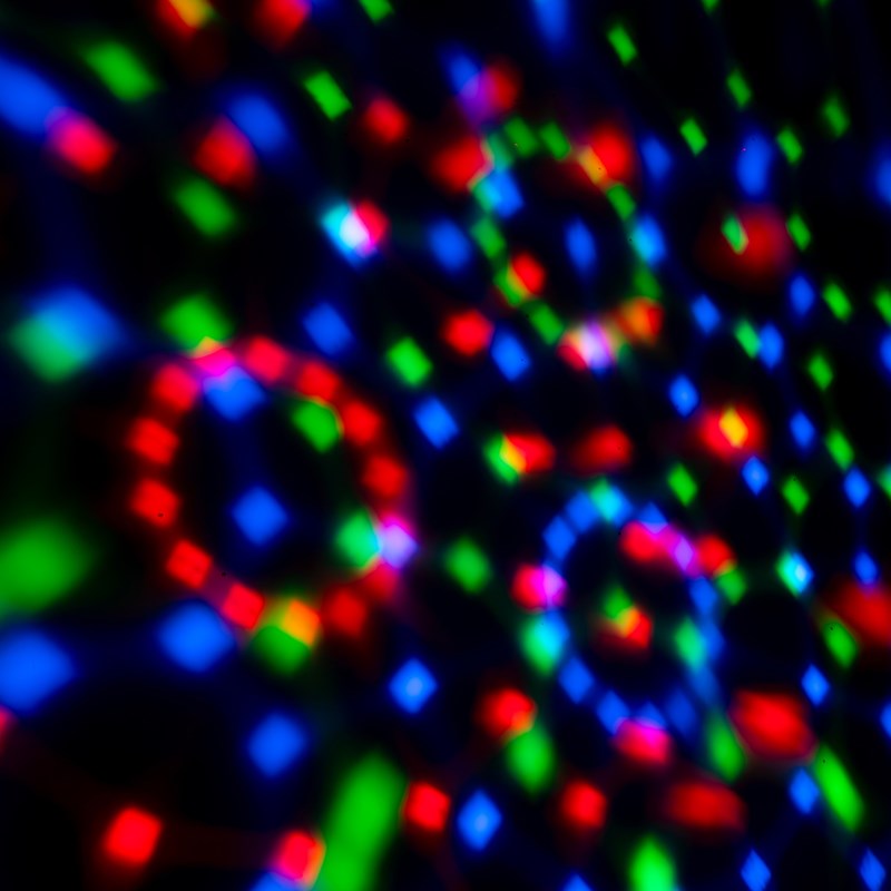 Effet LED ASTRO - 3 x 1W RVB - Sur batterie compact