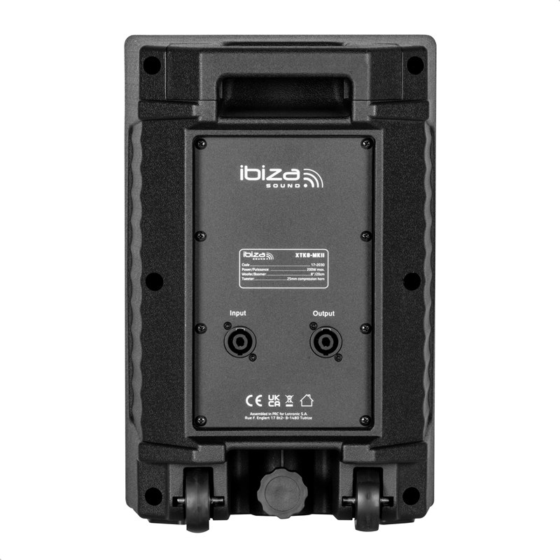 Enceinte Sono Passive 8”/20cm 200W - Grille Métallique & Tweeter à Compression DJ