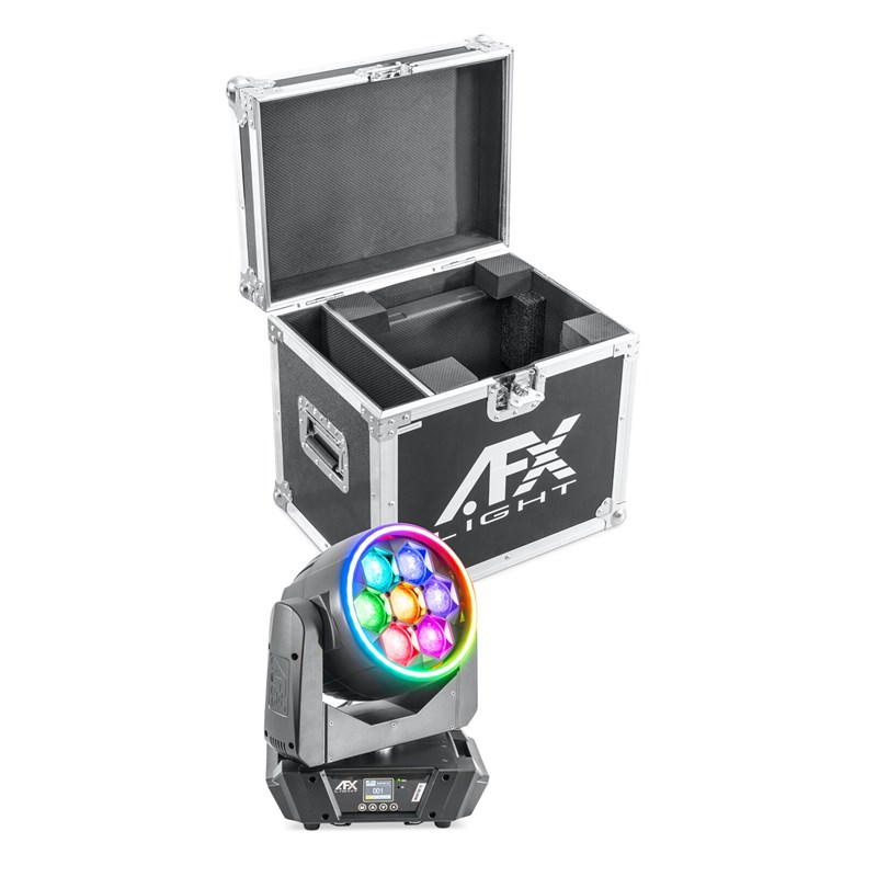 Lyre Wash Zoom 7x60W RGBW + Flight Case