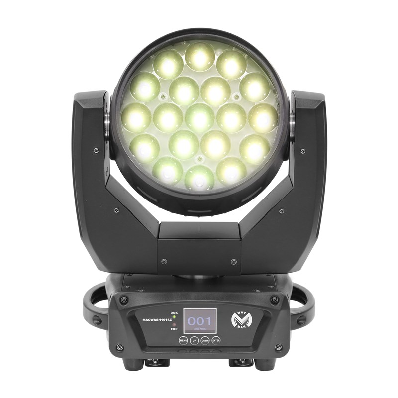 Lyre Wash LED 19x15W RGBW avec Zoom - DMX Scénique