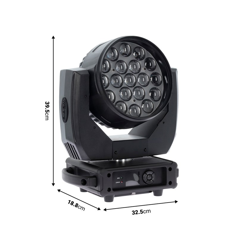 Lyre Wash Zoom 19x15W LED RGBW - DMX