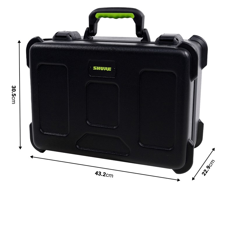 Flight case Polyéthylène pour 7 Micros HF - dimensions