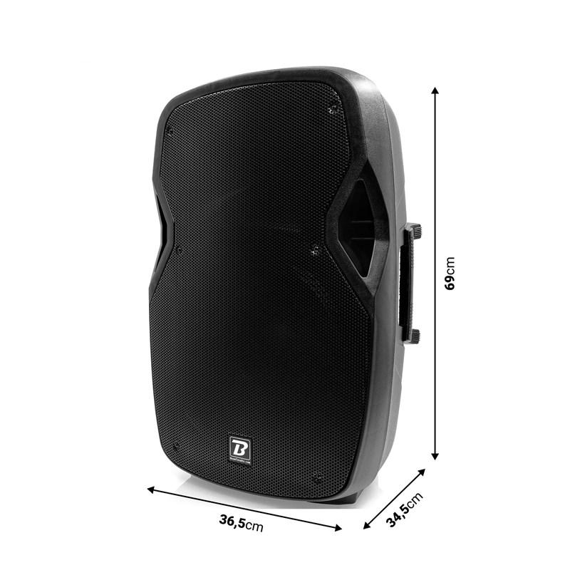 Enceinte amplifiée ABS 15" 450W - Bluetooth USB SDHC scène