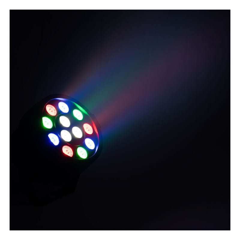 Projecteur PAR LED - 12 x 1W RVBB - Télécommande incluse éclairage