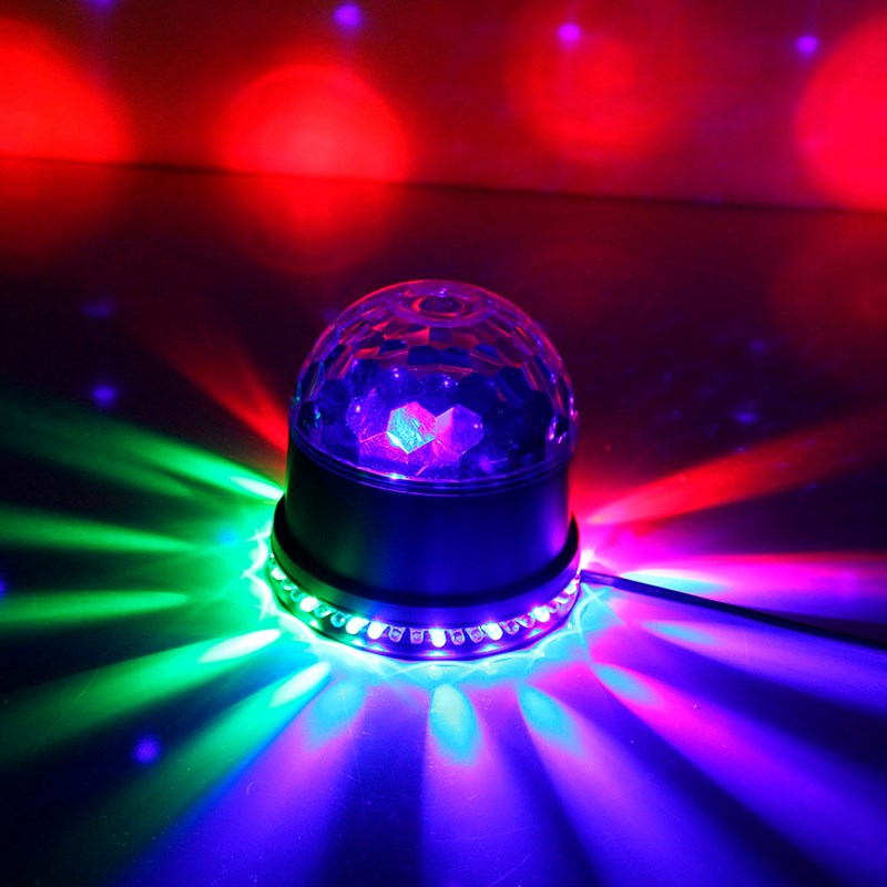 Demi-sphère à LED - Effet disque soleil et boule disco fête