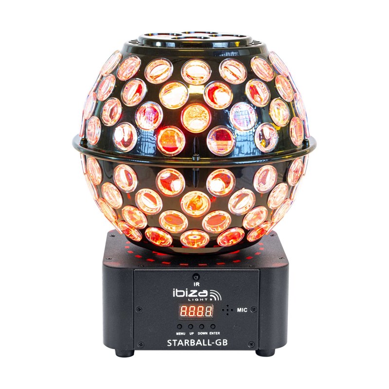 Effet lumineux - Double RVBB avec Gobos et faisceaux - DMX & télécommande LED