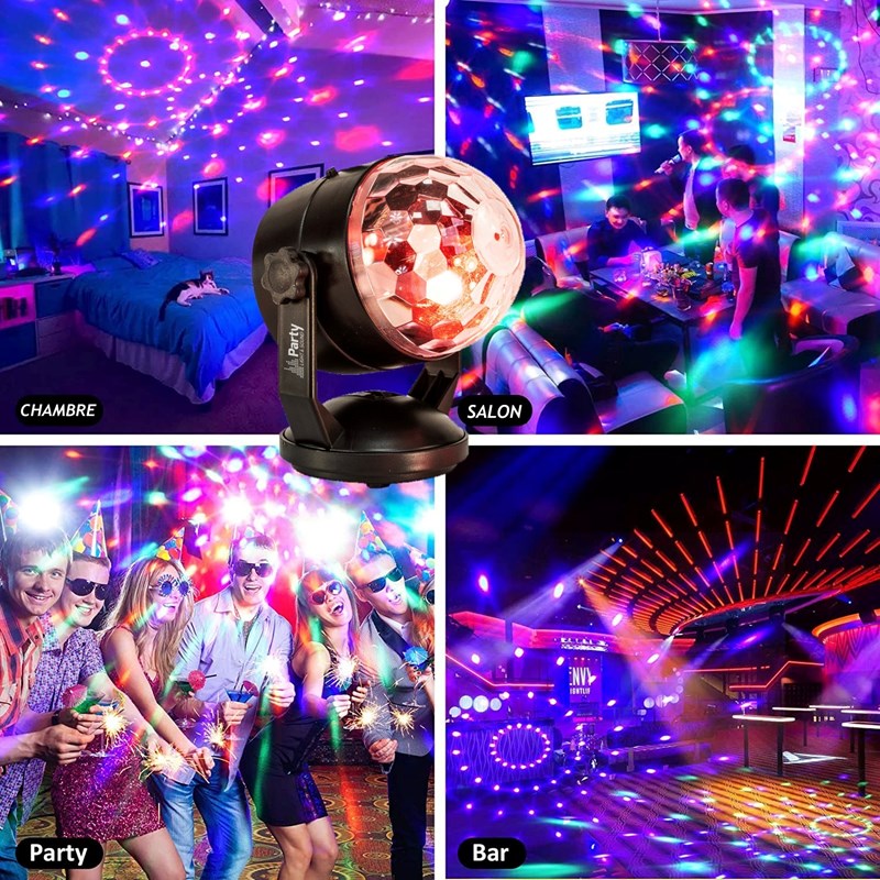 Pack Enceinte Autonome sans fil Bluetooth 700W USB SD TWS Ibiza Sound COLUMBA700 - Boule Disco RGB L