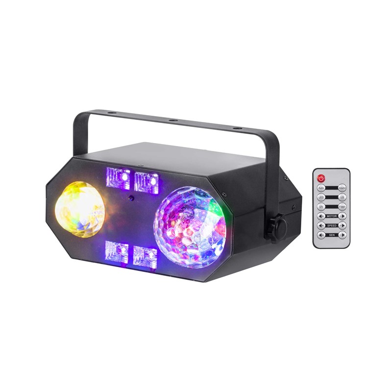 Effet lumineux 4-en-1 - Astro, Strobe, UV & Effet Eau avec télécommande éclairage