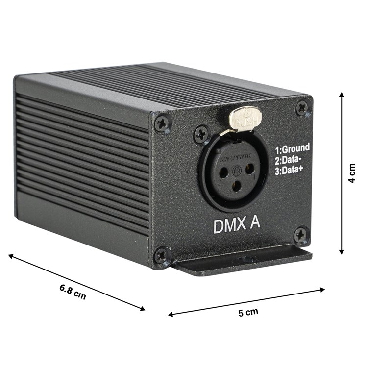Interface DMX 128 canaux pour PC - USB - DMX-PRO-128 dimensions
