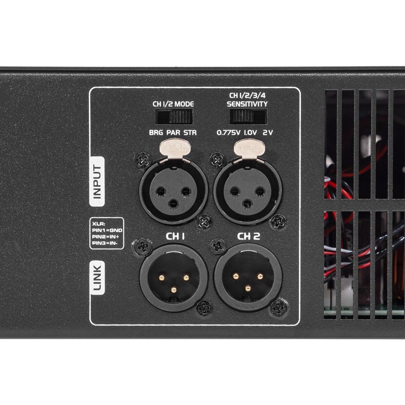 Amplificateur de Puissance Sono 2x 800W RMS - Class H - connectiques