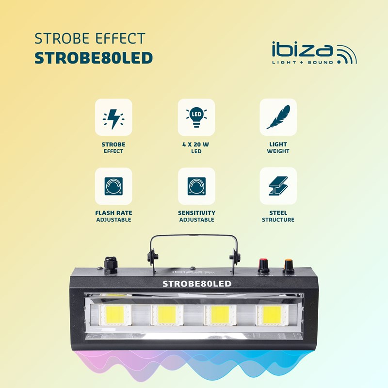 Stroboscope LED - 80W flash