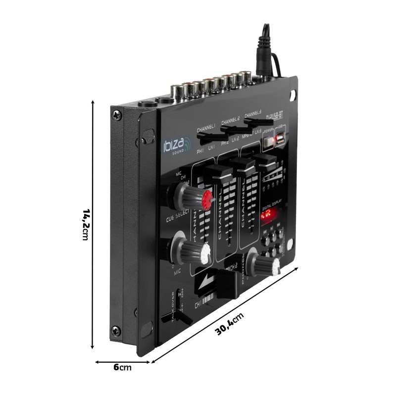 Table de mixage 4 voies - USB & BT - Écran