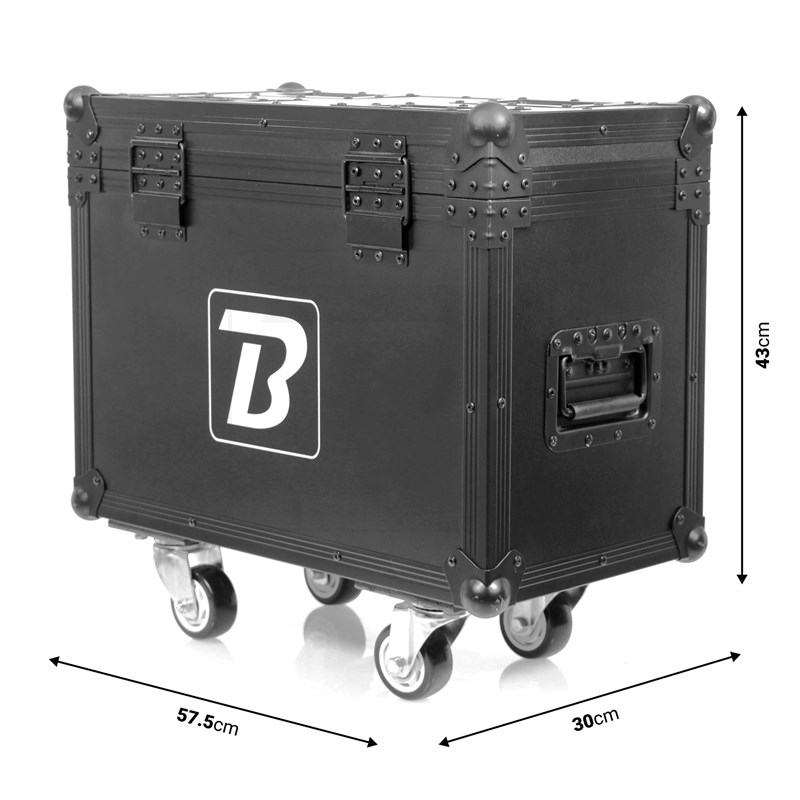 Flight case à roulettes pour machine fumée lourde 1000W0 - Cirrus 1000 Flight case dimensions