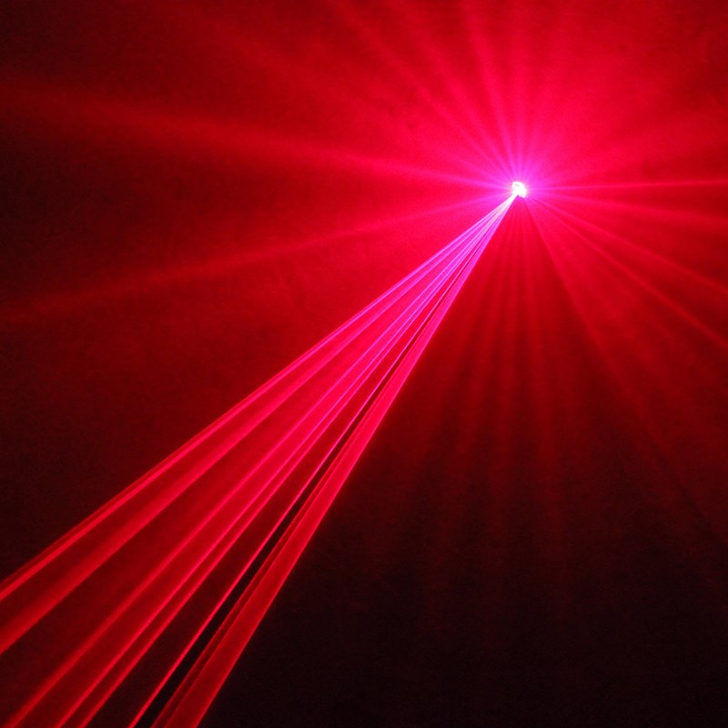 Laser d’animation rouge 200mW – DMX – 25 programmes - KUB 200 RED ambiance