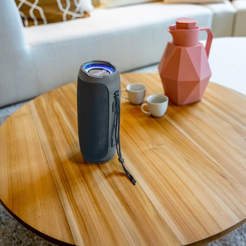 Enceinte avec anneaux LED - Fête