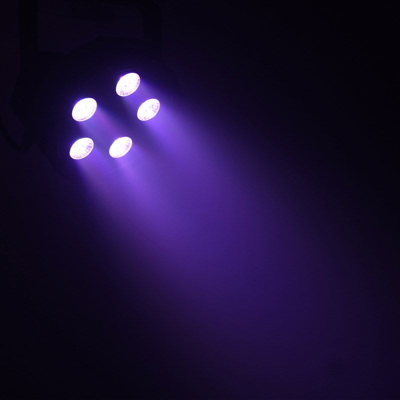 Ensemble de 2 projecteurs plats à LED - 5 x 5W RGB-UV événementiel