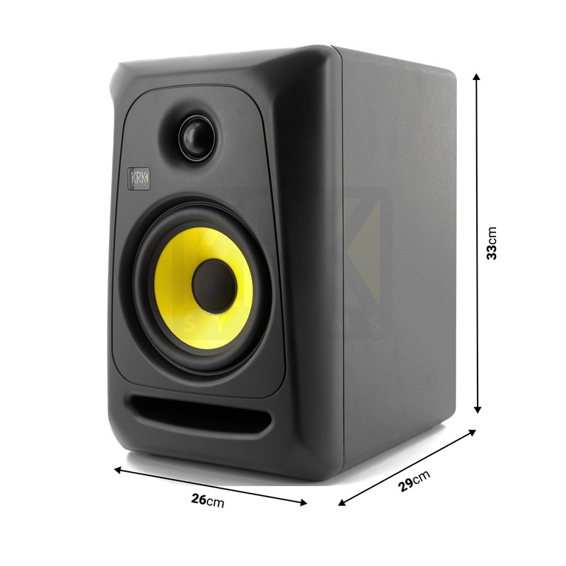 Lot de 2 enceintes monitoring KRK CLASSIC5 - dimensions