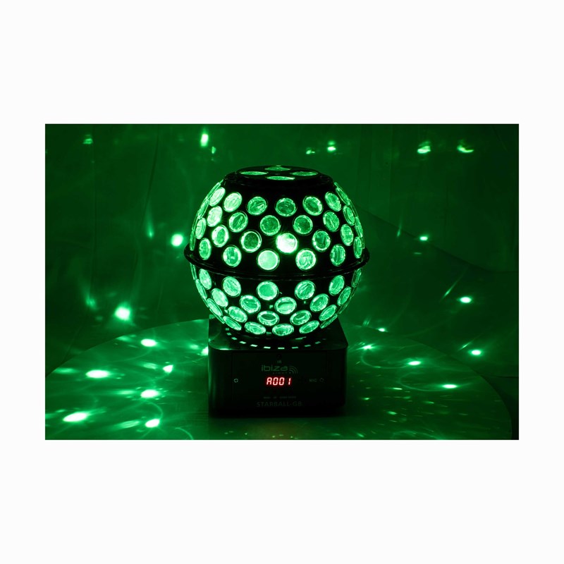 Effet lumineux - Double RVBB avec Gobos et faisceaux - DMX & télécommande mariage