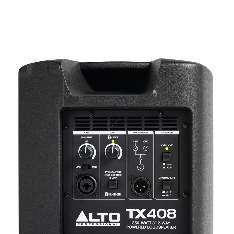 Enceintes Sono 8" 350W Bluetooth - Connectiques