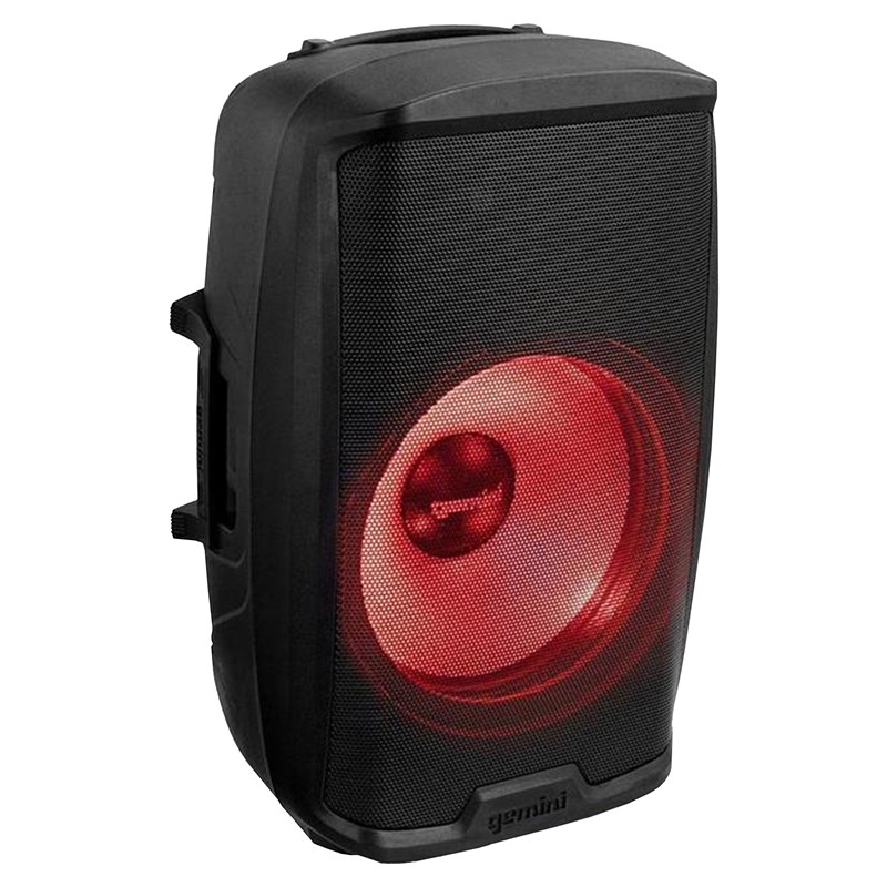 Enceinte active 15" 2000W LED Bluetooth noir - led rouge