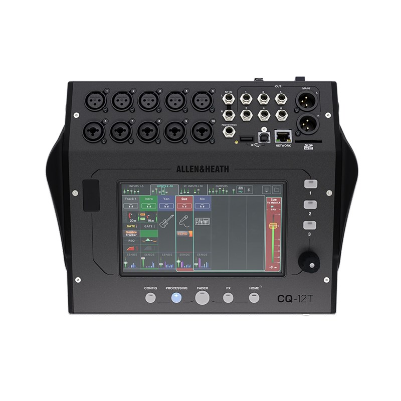 Console numérique compacte 12 canaux, Bluetooth, tactile 7" - CONNECTIQUES