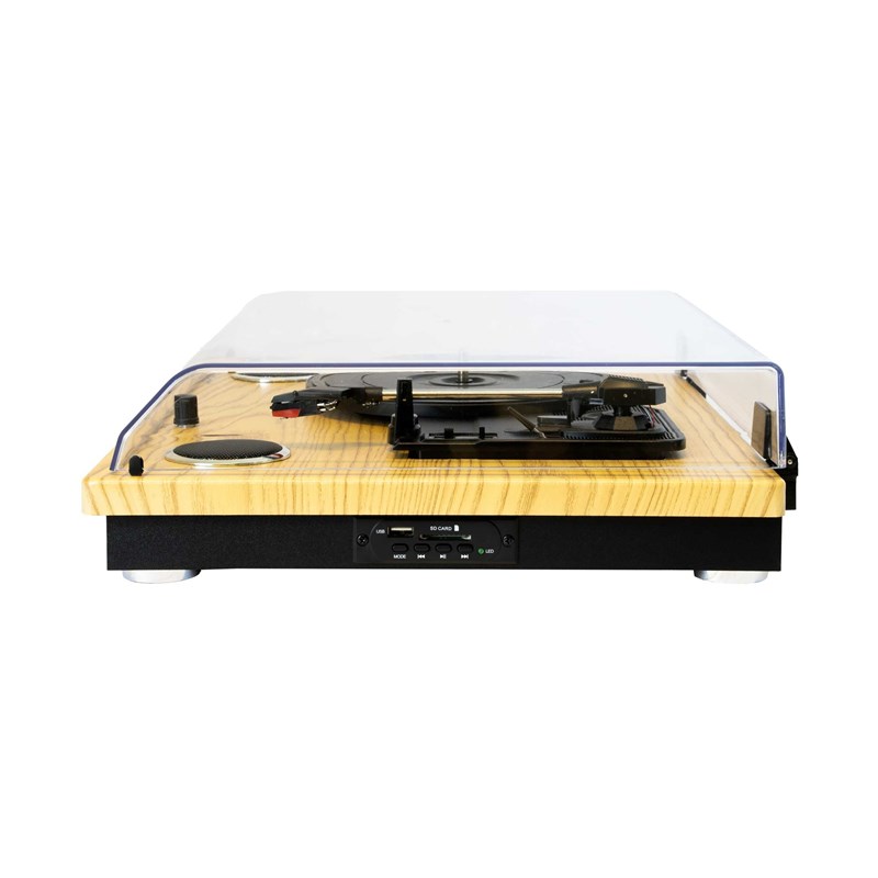 Platine vinyle vintage - Haut-parleurs intégrés - BT, USB/SD & Enregistrement musique