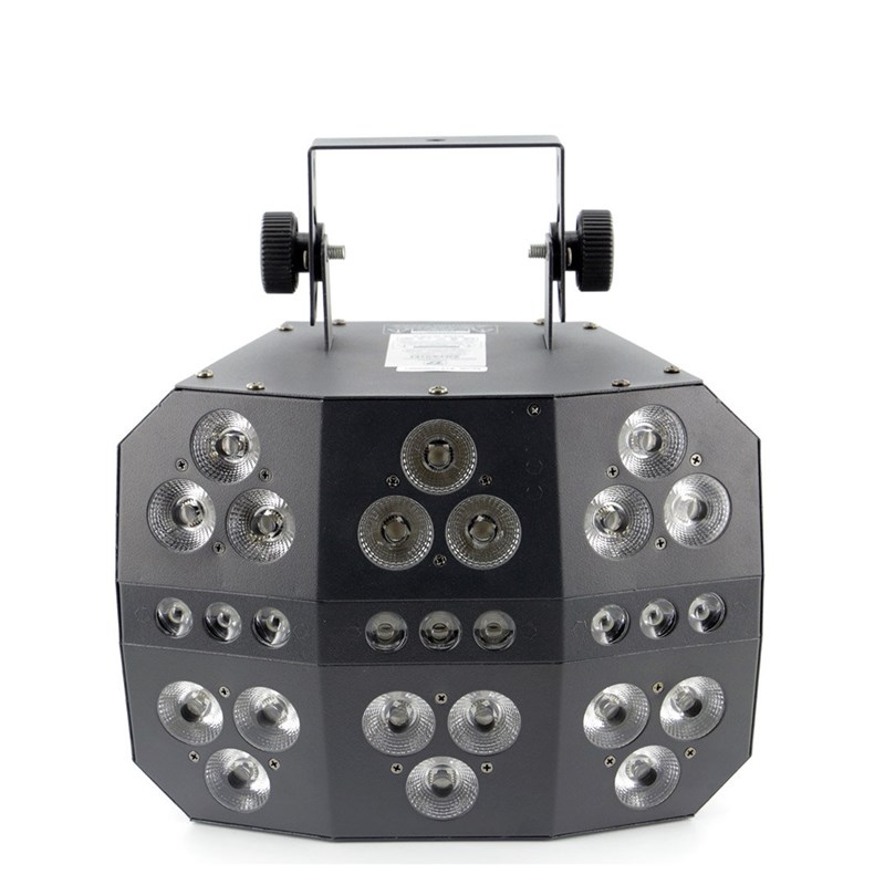 Jeu de lumière LED multicolore - strobe & télécommande - DJ 6 Pack LED PAR Front