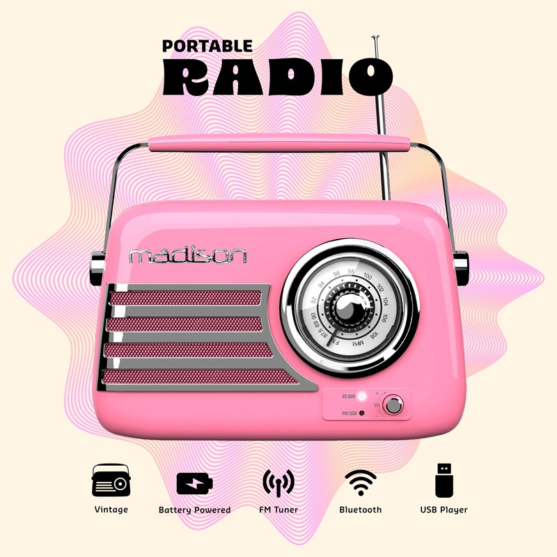 Radio vintage sur batterie