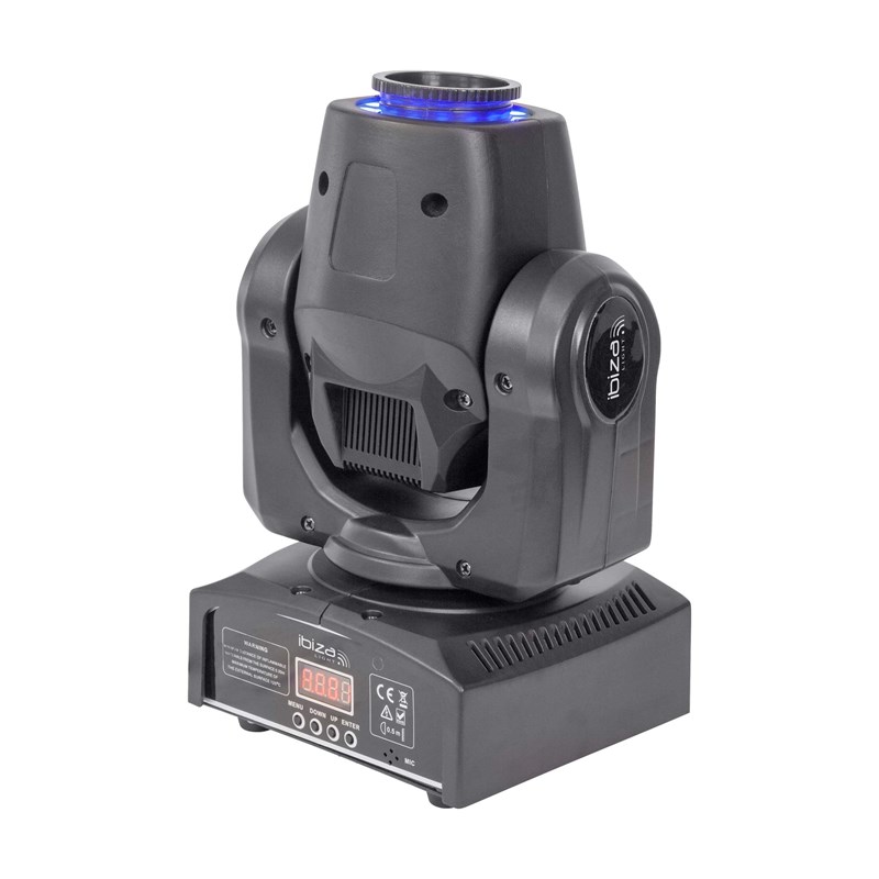 Lyre SPOT avec Anneau d'effets LED RVB - 30W - DMX Dimmer