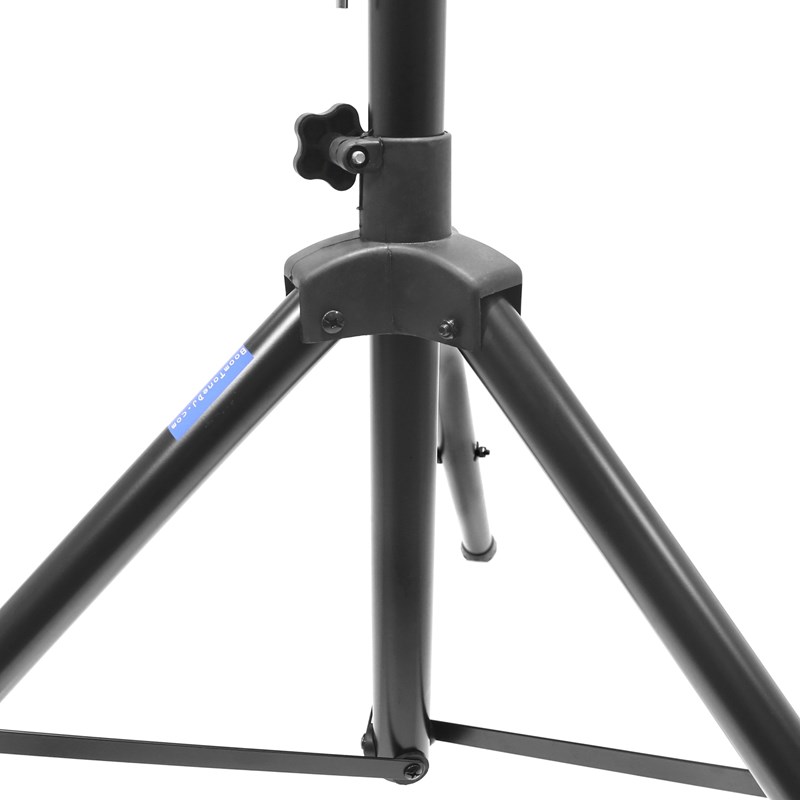 2 pieds d'enceintes en métal noir réglable sac