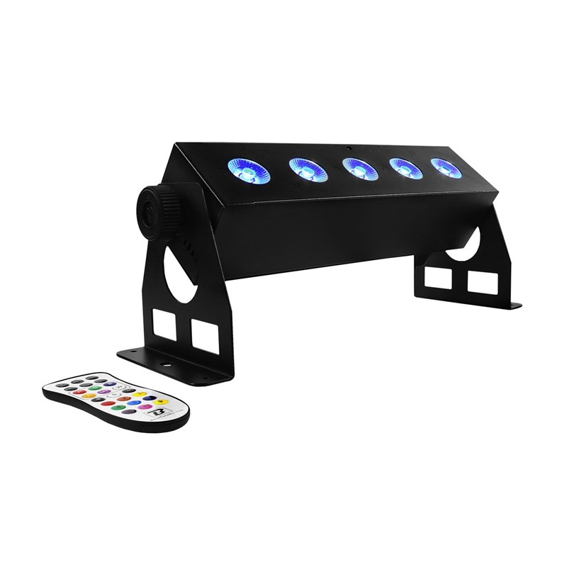 Barre LED ultra-compacte - RGBW 5 x 8W - Noir lumière