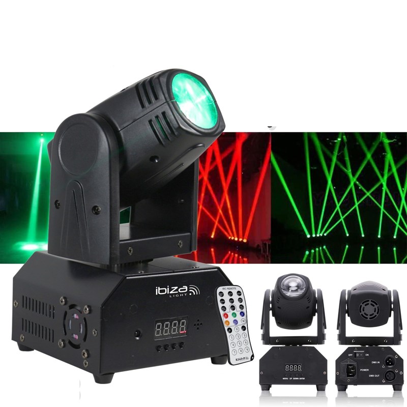 Pack 2 Lyres Beam DMX 10W - 2 Supports