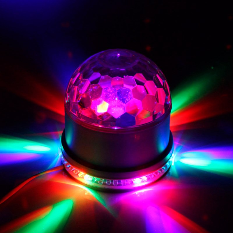 Demi-sphère à LED - Effet disque soleil et boule disco lumineuse