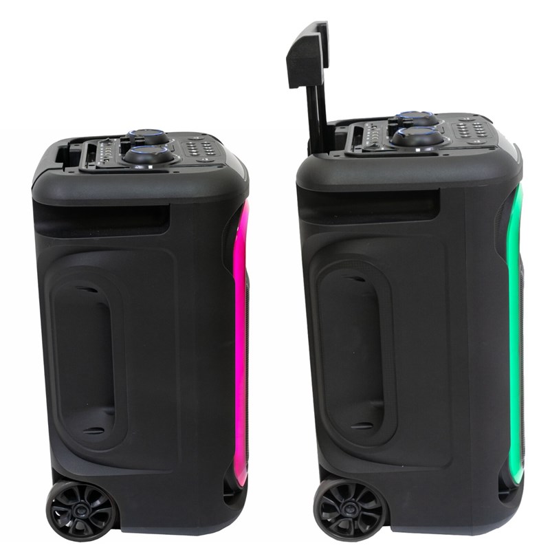 Pack Enceinte portable 800W - Portique lumière PAR Astro - Micro