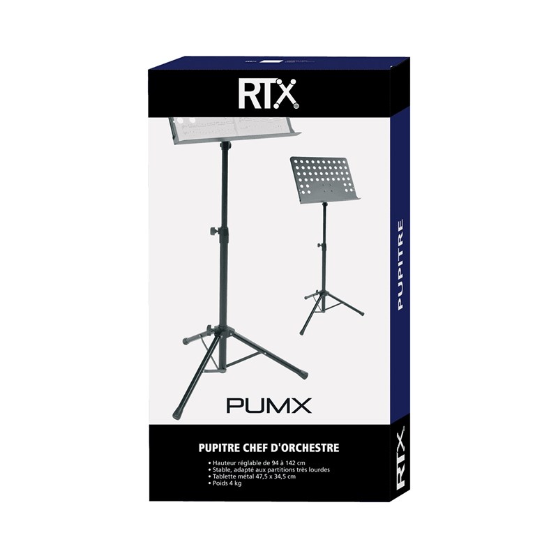 Pupitre d'orchestre - noir support